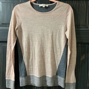 Loft two-tone sweater.